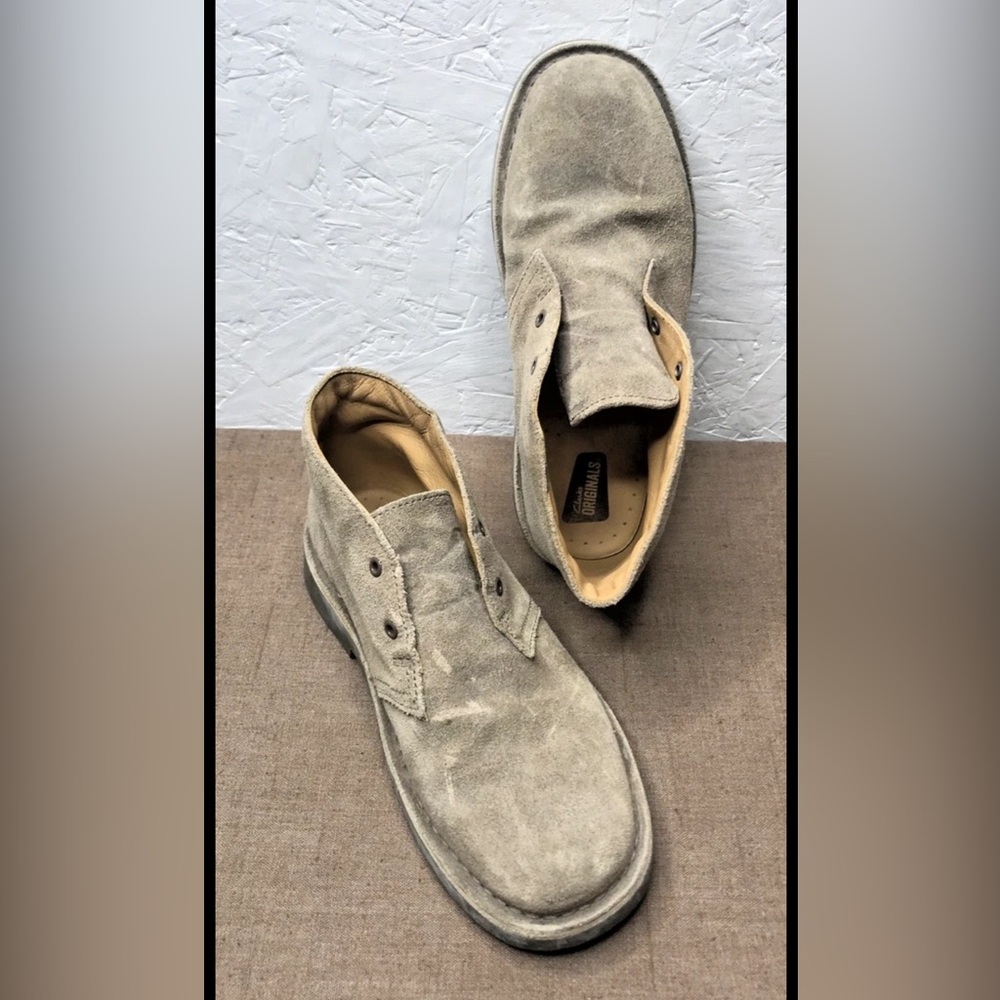 No Shoelaces Clarks Originals Kids Size 3.5W Chukka Desert Boots Tan Suede India